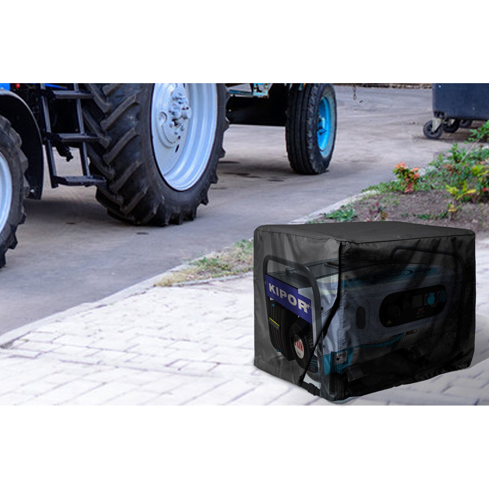 Black Generator Cover Windproof Protective Cover Canopy Shelter Waterproof Oxford Cloth All-Purpose Covers Accessories 3 Sizes