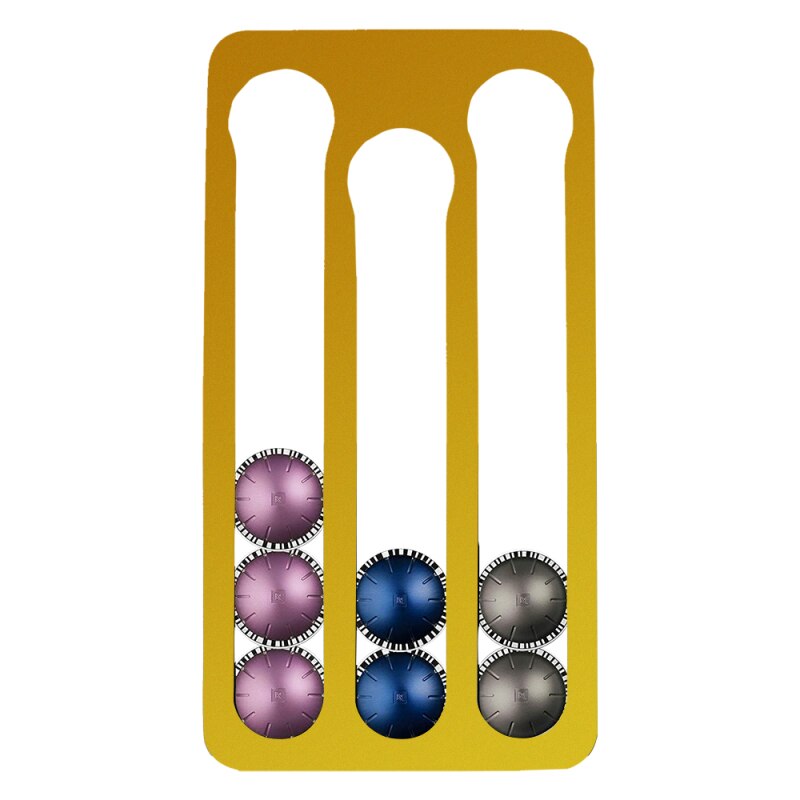 Nespresso Vertuoline Koffie Capsule Houder Stand Muur Gemonteerde Koffie Capsule Opbergdoos Koffie Pods Opslag Planken Hold 17: Gold