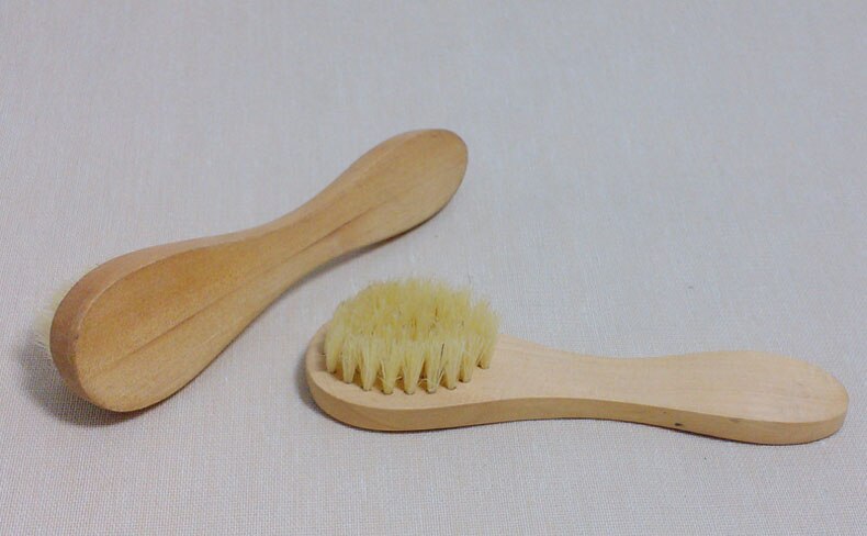 cepillo de cerdas de jabalí con mango de madera, cerda de madera Natural, productos para cuidado de la piel y Spa CLA88