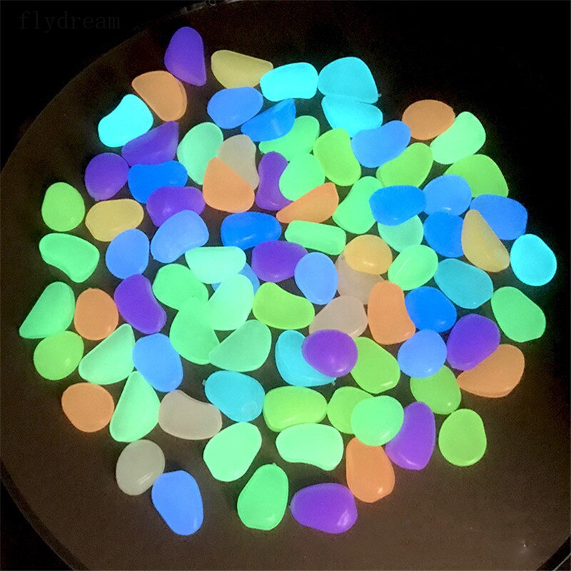 10Pcs Glow In The Dark Stenen Gloeiende Stenen Fluorescerende Heldere Pebbles Lichtgevende Stenen Voor Aquarium Tuin Decoratie