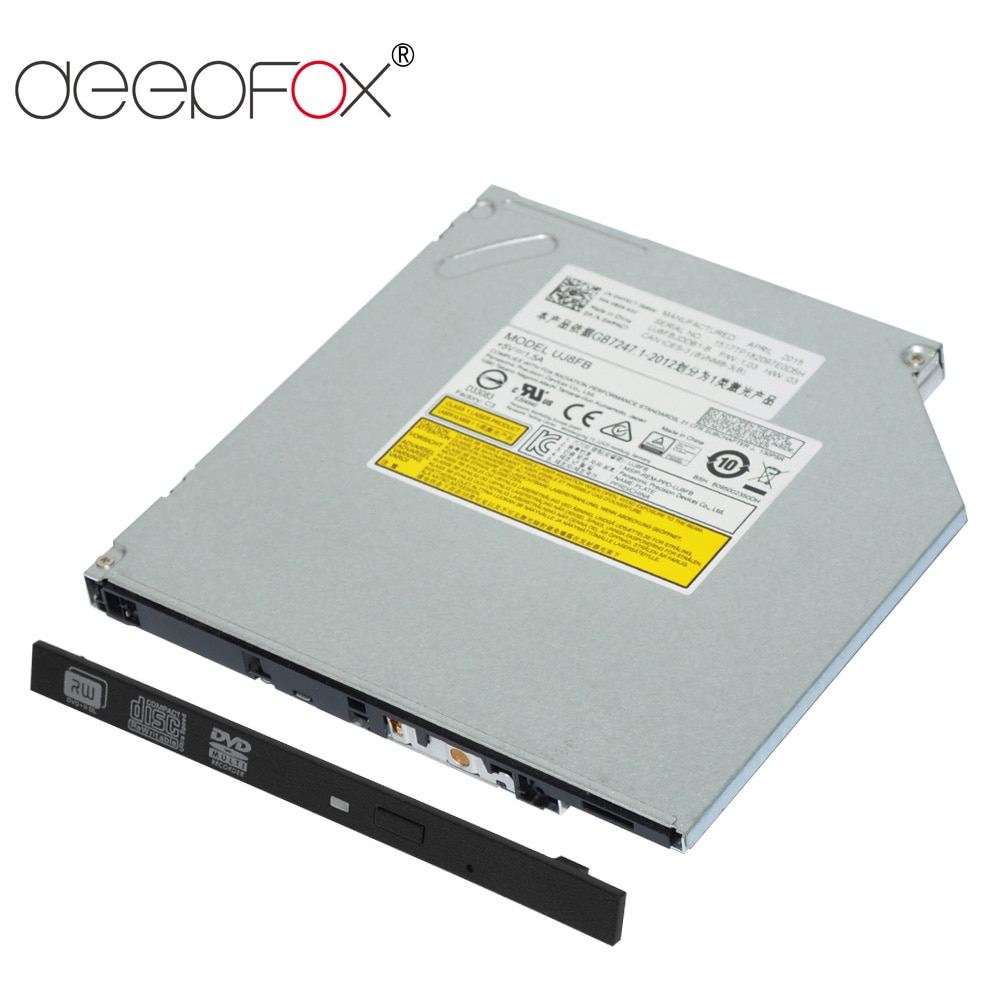 DeepFox Superdrive DVD CD RW-Brenner, 9,5 mm, internes optisches SATA-Laufwerk, Laptop-Notebook-Laufwerk, DVD-Brenner, Schreiber