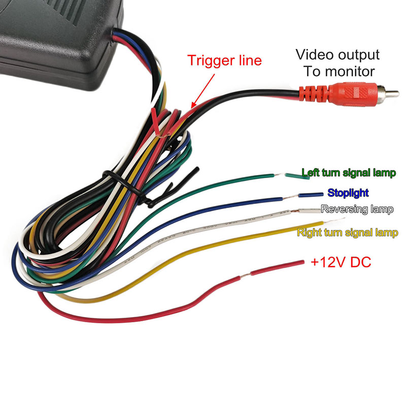 DIYKIT Car Backup Camera Splitter Switch 4 Input 1 Output Intelligent Car Video Switcher Converter