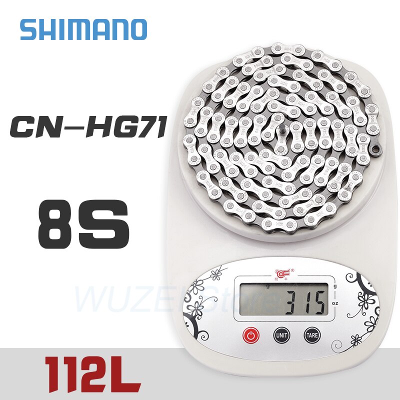 Shimano polkupyörän ketju 6/7/8/9/10 nopeus  cn4601 hg53 hg71 hg40 6 7 8 vaihtuva nopeus ketju 10v mtb maantie maastopyöräketju: Cn -hg71 8s 112 linkkejä