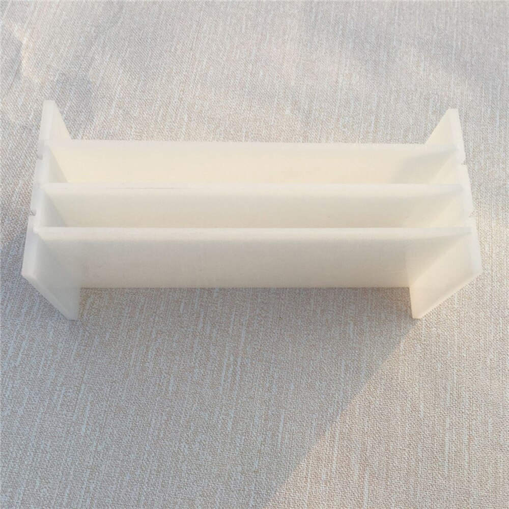 Rendering Soap Silicone Mold with Transparent Vertical Acrylic Clapboard White Rectangular Mould for DIY Handmade