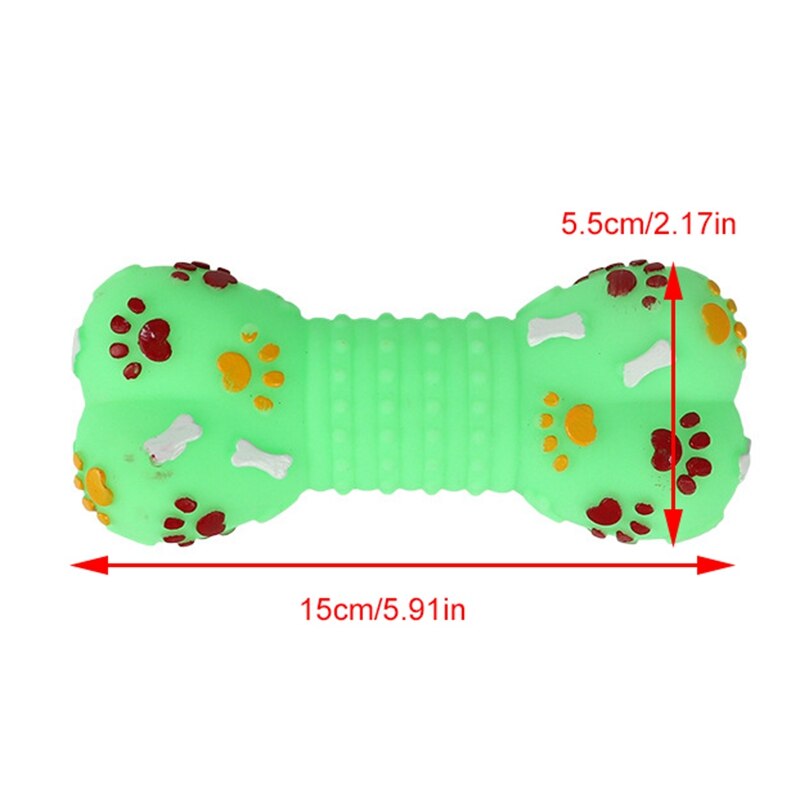 Jouet en plastique os pour chien, jouet à mâcher, porte-friandises, nettoyage des dents, jouets à couineur, entraînement interactif, fournitures pour animaux de compagnie