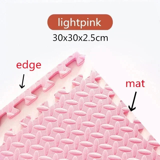 2.5Cm Dikke Baby Puzzel Matten Speelkleed Kids Grijpende Tegels Speelgoed Tapijt Zachte Klimmen Pad Eva Woonkamer Tatami spelen Matten: Bordeaux