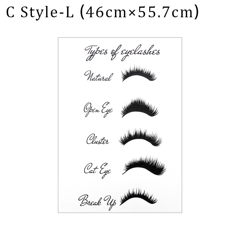 Eyelash Decoration Posters and Prints Salon Makeup Lash Extensions Wall Paintings Eyelash Abstract Art Picture Beauty Shop Decor: C Style L No frame