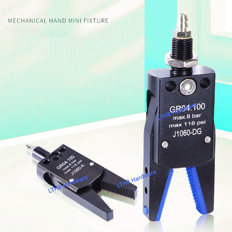 Pneumatische Grijper Manipulator Armatuur voor Spuitgieten Grijpen Met Sensor Schakelaar Water Uitloop Clip Robot Arm Arm Armatuur Cilinder