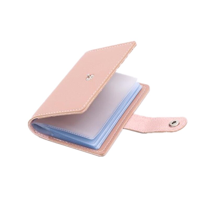 1 tarjetero de cuero PU PURDORED Unisex con 24 ranuras para RFID, tarjetero para tarjetas de crédito para mujer, bolsillo con cremallera, tarjetero de negocios para hombre