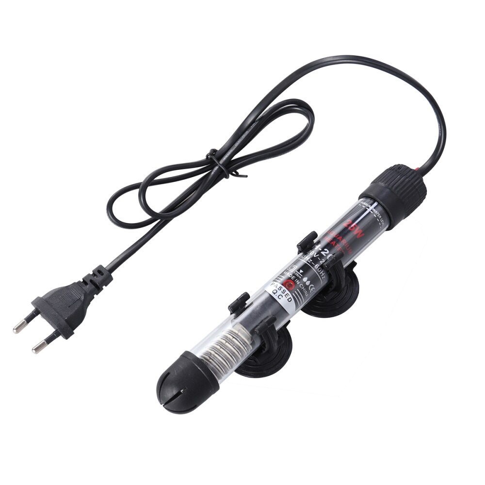 Submersible Aquarium Heater 25W with and Suction Cup (Plug): Default Title