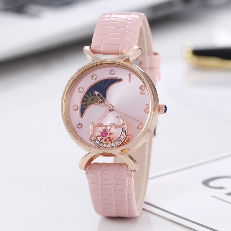 Night Sky Starry Strass Riem Horloge Dames Mode Trend Quartz Horloge