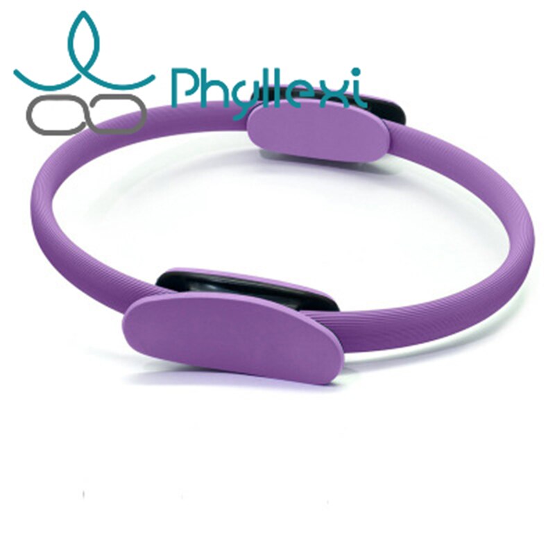 Phyllexi pilates sirkel yoga fitness magisk ring kvinner trening treningsstudio hjemmetrening muskel pilates sirkel: Lilla