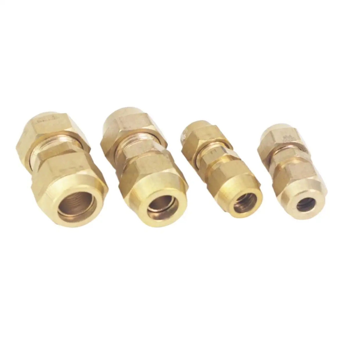 Flare Tube Od 6/8/10/12/14 Mm Messing Connector Fitting Air Tool Fitting Met noten