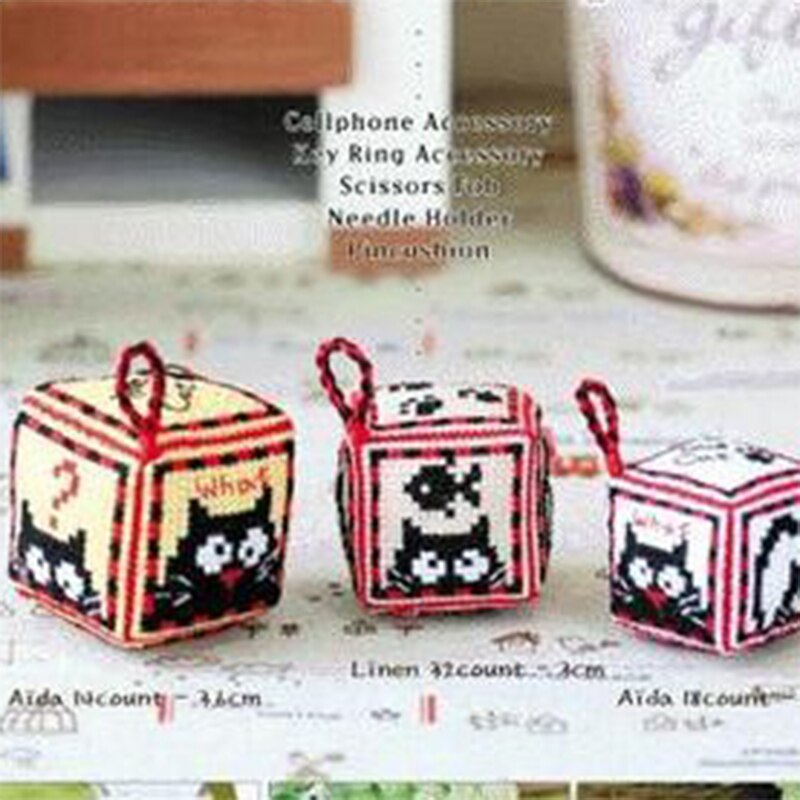 Kit Punto Croce Gatto VERVACO – Set Completo Per Cuscino/Paraspifferi, Per Principianti, 80x20 Cm