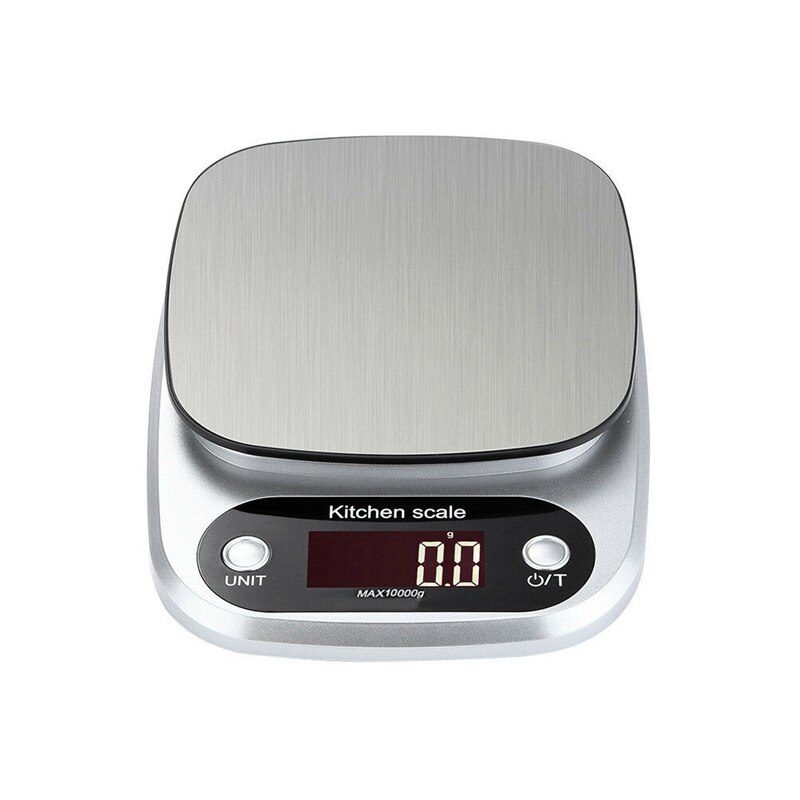 Báscula electrónica de cocina para el hogar, balanza de acero inoxidable para hornear alimentos, medición de peso con pantalla LCD, herramientas de precisión de equilibrio