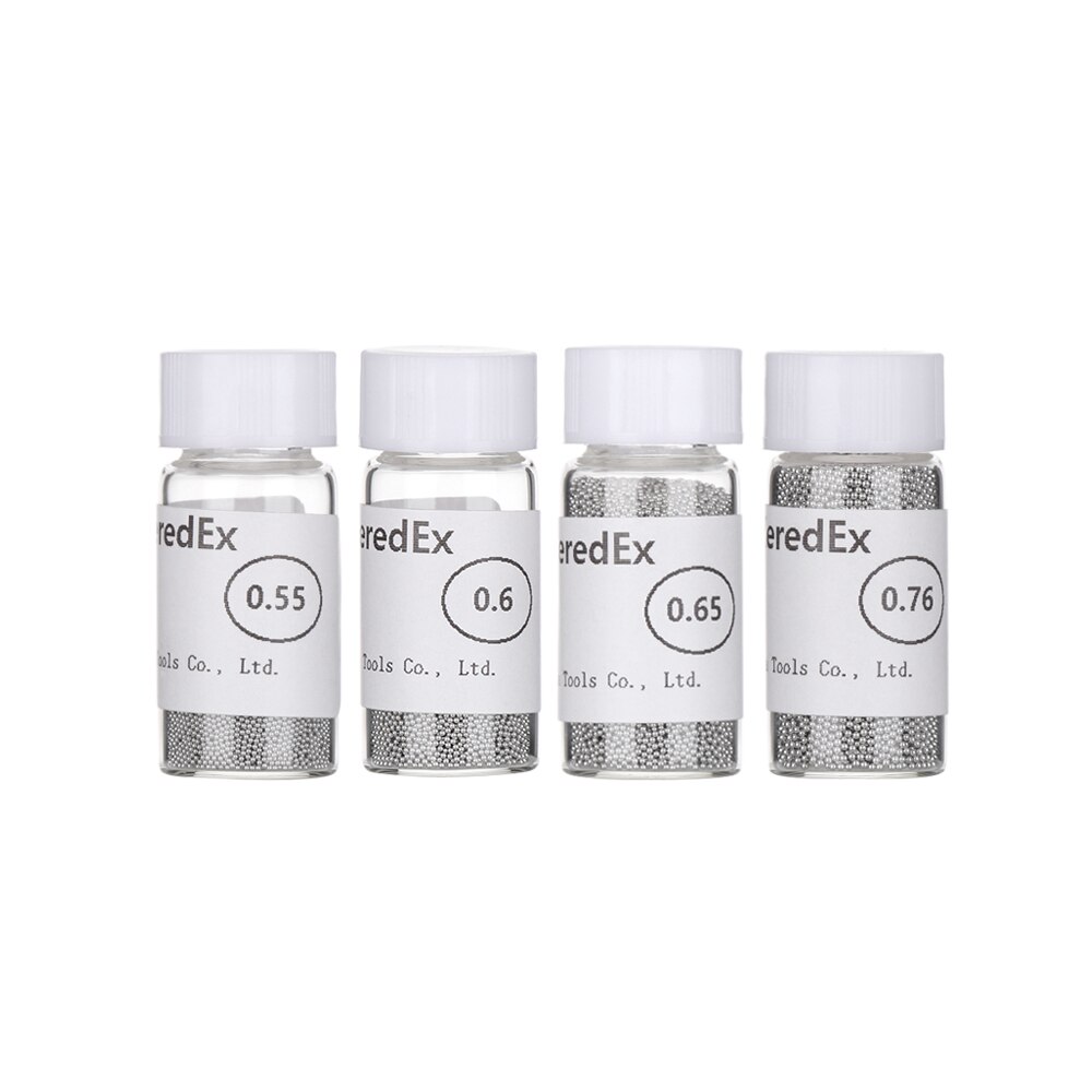 1 Bottle Reballing Balls BGA Solder Ball Leaded BGA Rework Repair Tools (0.2 0.25 0.3 0.35 0.4 0.45 0.5 0.55 0.6 0.65 0.76 )