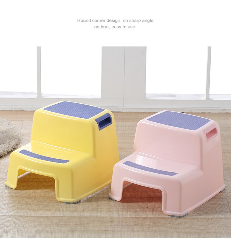 2 Step Stool for Kids Toddler Stool for Toilet Potty Training | Slip Resistant Soft Grip for Safety As Bathroom Potty Stool