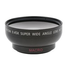 43 Mm 0.45x Groothoek Lens Met Macro Voor Canon Nikon Sony Digitale Camera 'S. Omvat 2 X Zonnekap En Protector Bag