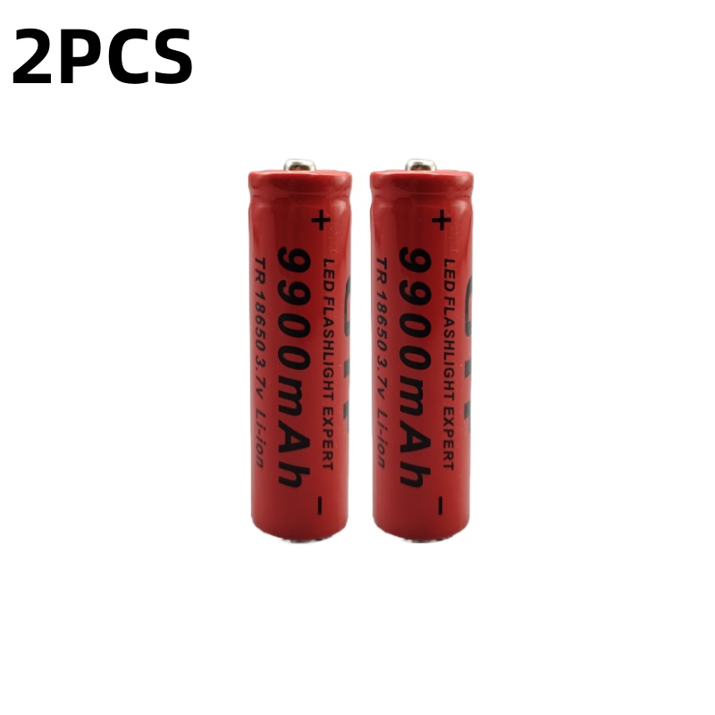 Batteria ricaricabile agli ioni di litio 18650 da 3,7 V Ampia compatibilità con torce elettriche, power bank e gadget portatili Alta qualità e durevole: Borgogna