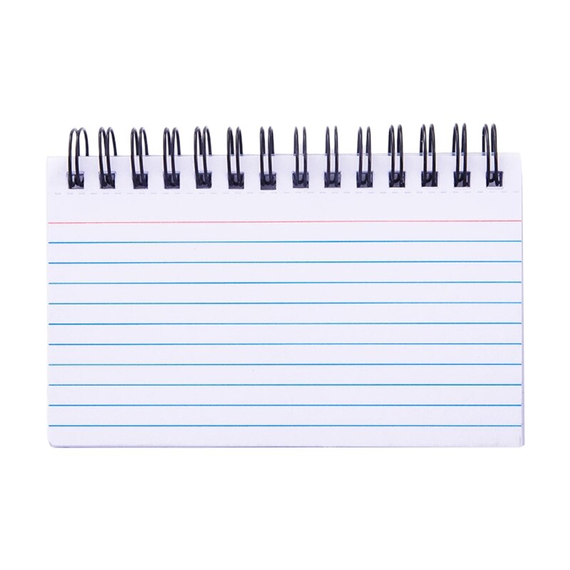 Mini To-do-list Pocket Notepad Small Notebook Journal Spiral Planner Notepad 50 Sheets Tearable for Office Women Men Journaling: White