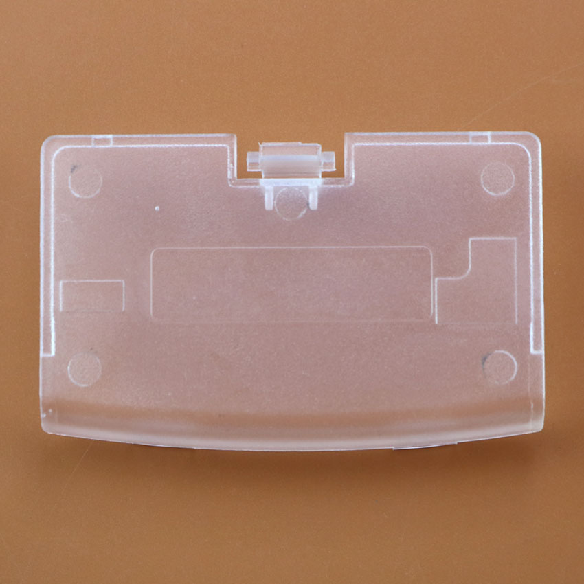 JCD Tapa de batería de plástico de repuesto de 17 colores para Gameboy Advance GBA: Transparente