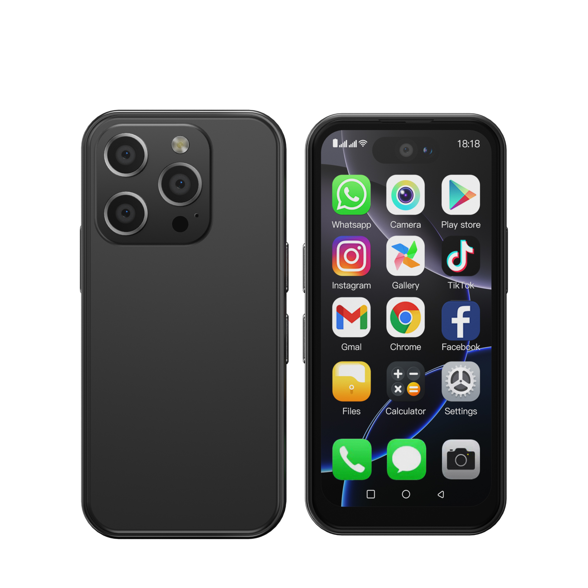 SERVO 16Profi 3G Mini-Smartphone Android-System 16 GB Rom abspielen Geschäft WhatsAPP WiFi Hotspot GPS 2 SIM 3,75 Zoll kleines Smartphone 2800 mAh
