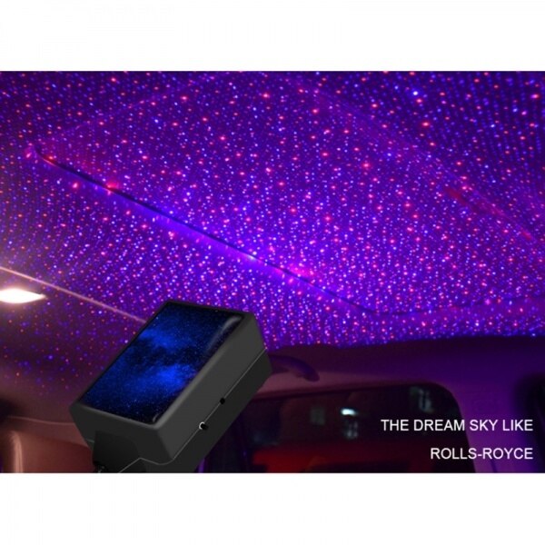 Usb auto interieur dak sfeer hemel sterrenhemel lamp licht led projector licht