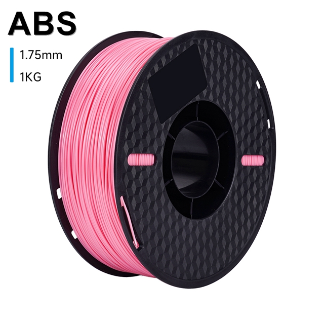 Filamento ABS KINGROON, 1kg, 1,75mm, plásticos ABS de ingeniería de alta resistencia para impresora 3D, Material de impresión 3D, negro, blanco y gris: Rosa