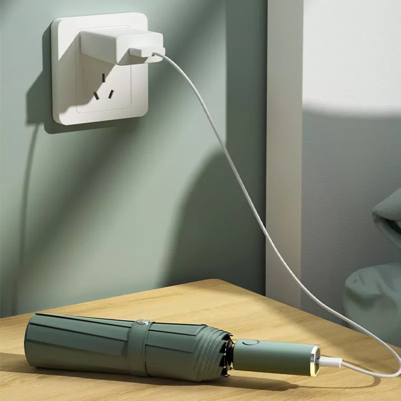 Ombrello pieghevole automatico Xiaomi con luce a Led ombrelli da pioggia grandi antivento ombrellone da esterno portatile per uomo donna