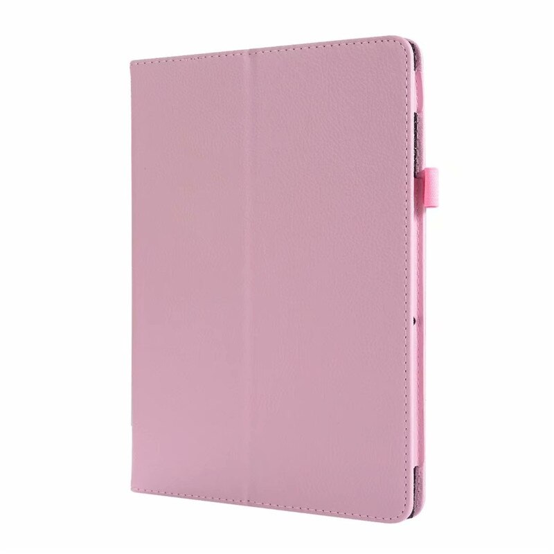Litchi pu læderetui til huawei mediapad  t5 10 cover til huawei media pad ags 2-w09 ags 2-l09 ags 2-l03 ags 2-w19 10.1 tommer cover: Lyserød