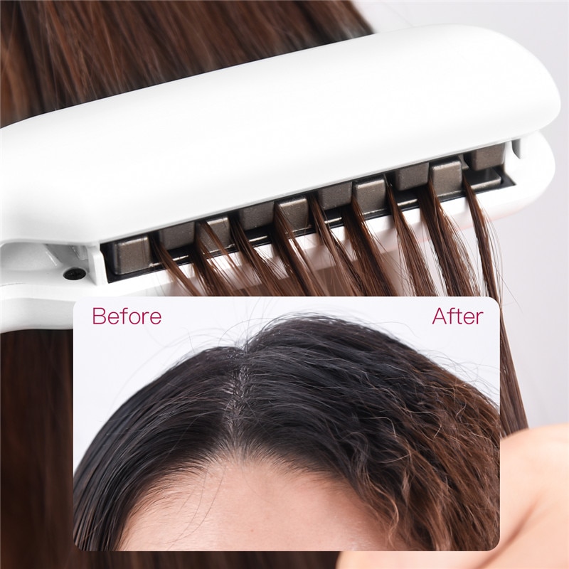 3D Fluffy plancha de pelo rizador de cerámica rizador de pelo Volumizing de hierro plano 5 calor eléctrico alisado del cabello rizado