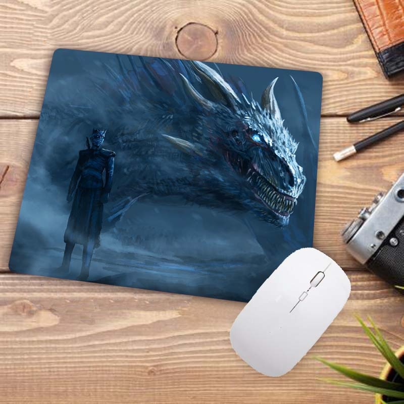 Tronos Game A Piece Of Ice Cream And Rubber Flame For Mouse Pad Laptop Mousepad Gaming Mat, 18x22cm: 1 / 26x21 cm 