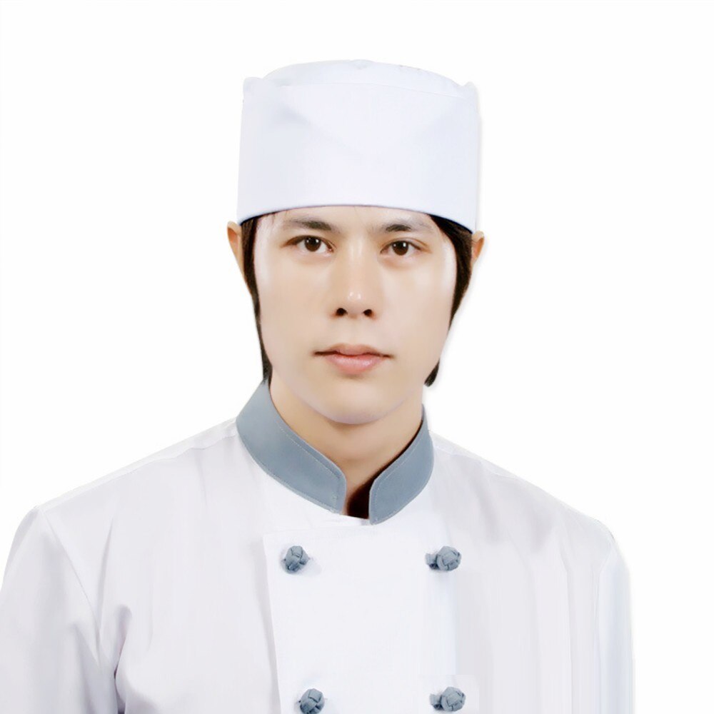 Cuisinier chapeau Chef cuisine hôtel nourriture travail femme de ménage hommes femmes Western Restaurant nourriture atelier blanc Sushi gâteau Dessert magasin ménage: White ckoth top