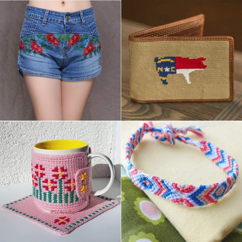 36/50/100 strengen garen in verschillende kleuren voor borduren, kruisnaaldbreien, armbanden, handborduuraccessoires m