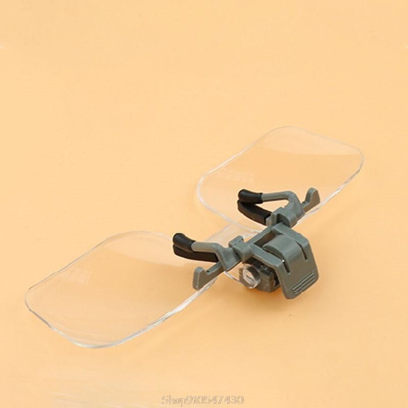 Portable Frameless Magnifier Folding Handfree Clip On Clear Magnifying Glasses Lens Precise Eyeglasses Jewellery D