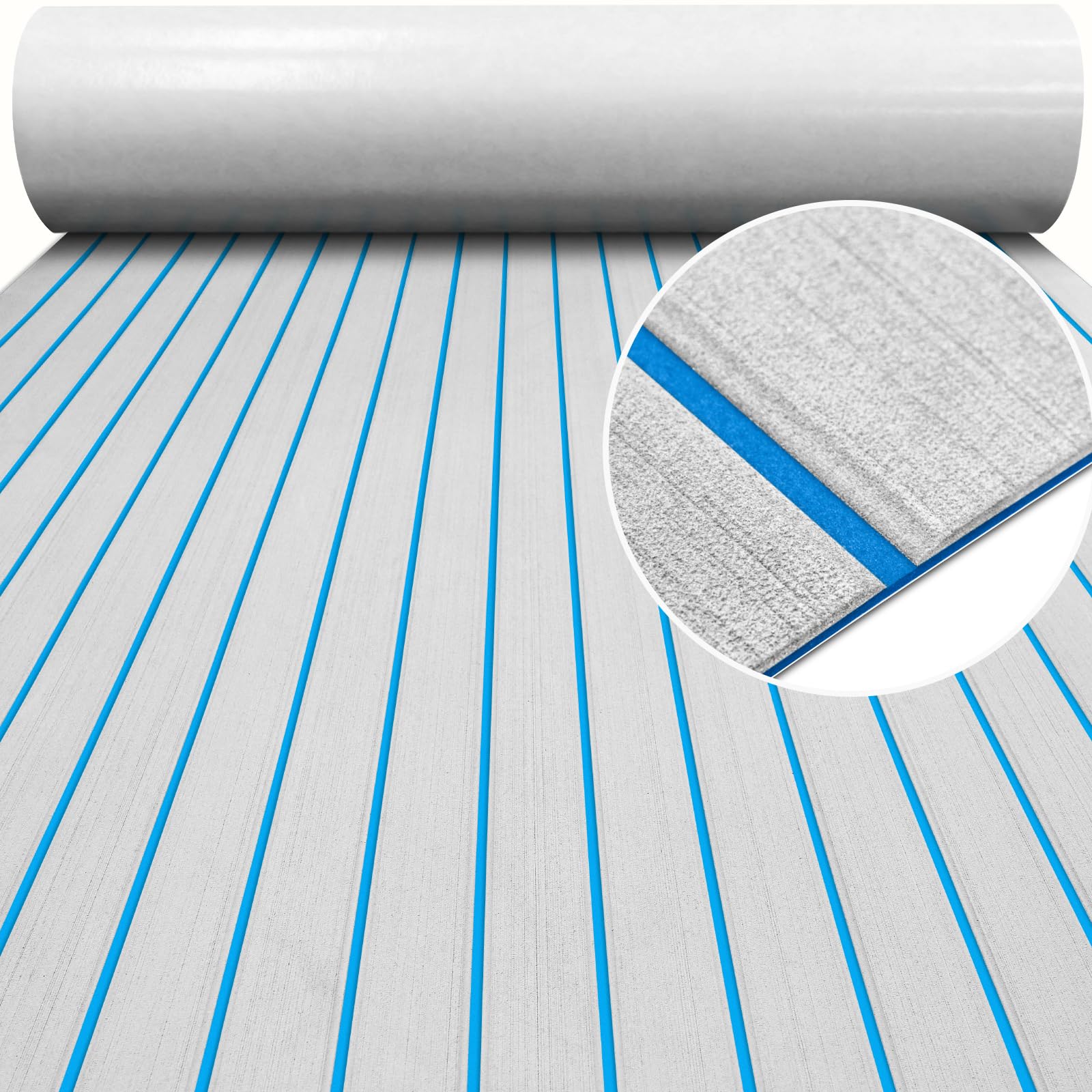 600x/x 6mm Eva Schaum Faux Teak Boot Decking Sheet selbst klebende Marine Bodenbelag Boot Deck Matte Yacht Zubehör grau braun: XL / Gelb