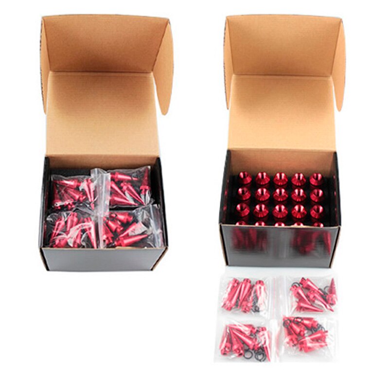 326 POWER 20Pcs M12x 1,5 Stachel Aluminium 130MM Erweitert Tuner Räder Felgen Radmuttern Racing