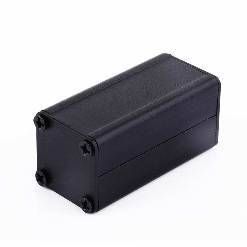 Electrical Junction Box Aluminum PCB Instrument Box Enclosure Electronic Cooling Case DIY 50x25x25mm Wire Connector Junction