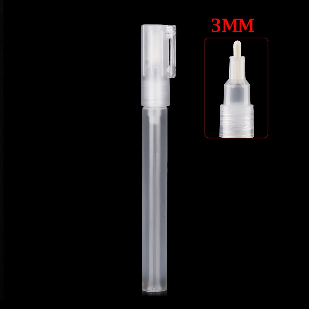 Tubo de plástico vacío para bolígrafo, barras de plástico para grafiti, marcadores de tiza líquida, accesorios de pluma de pintura, 3mm, 5mm, 6,5mm, 8mm, 10mm, 1 ud.: 3mm