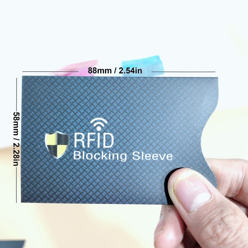 12 Pack RFID Blocking Sleeves Anti Theft RFID Card Protector RFID Blocking Sleeve Identity Anti-Scan Card Sleeve