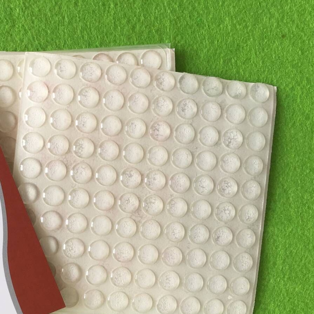Amortisseur de choc en Silicone | Adhésif en demi-cercle pieds transparents, antidérapant pare-chocs amortisseur en Silicone, coussinets de meubles 100 pièces/feuille