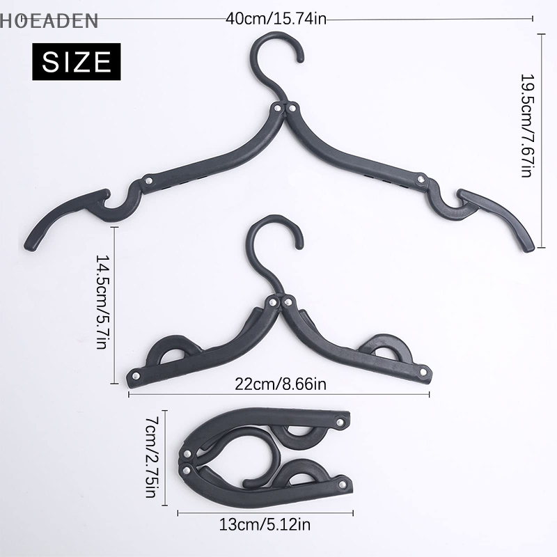 Perchas de viaje de 20 piezas, organizador de perchas de viaje plegable portátil, accesorios de plástico para crucero, estante colgante de ropa esencial