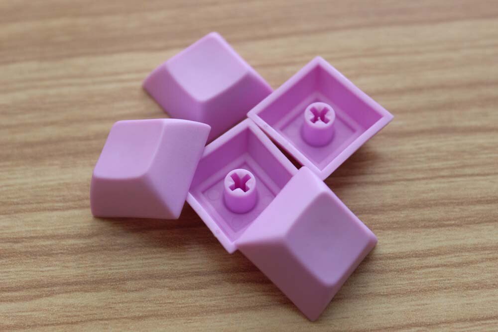 9pcs PBT DSA Keycaps Blank for MX Switches Mechanical Keyboard Lake Blue: Purple