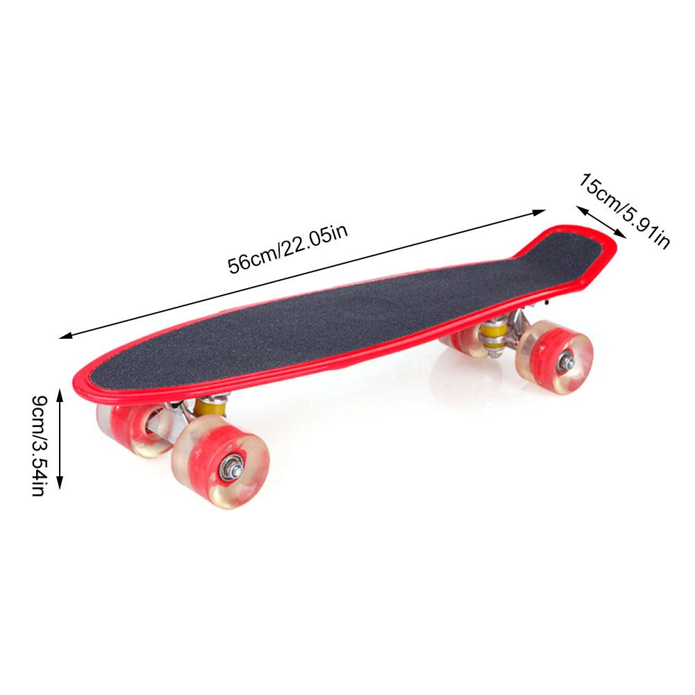 22 zoll Kreuzer Gremium freundlicher Skateboard mit LED Licht hoch Räder Perfekte für freundlicher Jugendliche Erwachsene