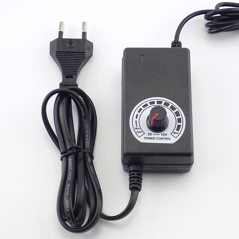 3V-12V 2A 2000ma Ac 100-220V Naar Dc Regelbare Voeding Adapter Universele Lader voor Led Strip Light Cctv Camera