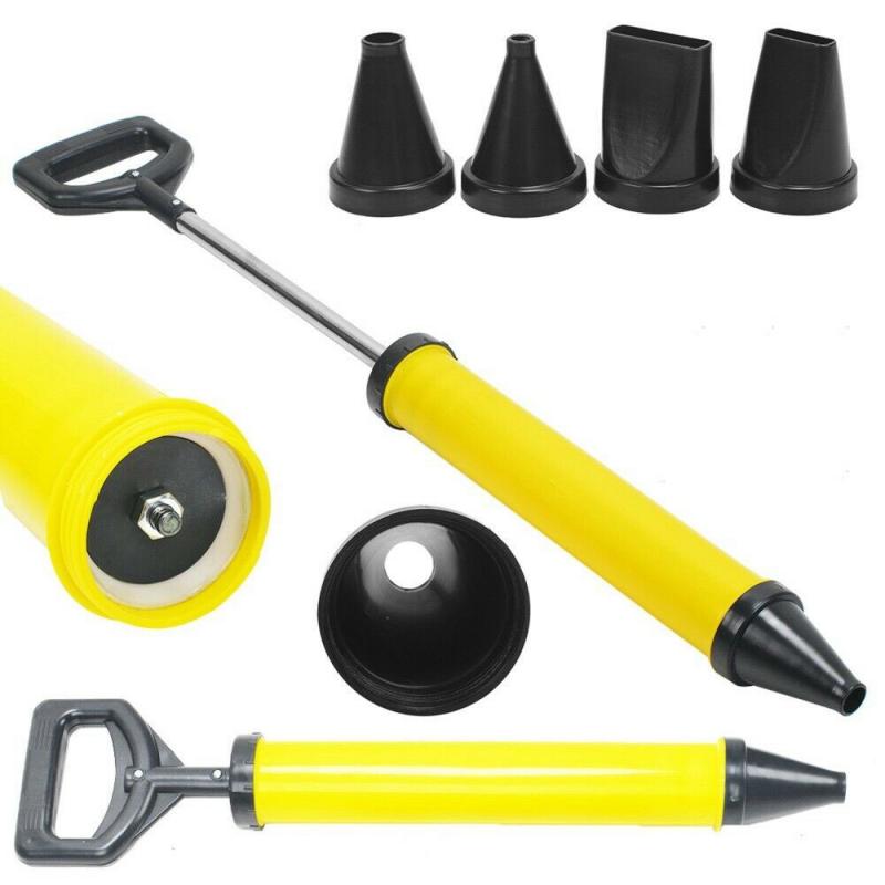 Pulvérisateur de mortier de ciment et de chaux, 4 buses, décoration de jardin, extérieur, ensemble d&#39;outils à main, pistolet de calfeutrage, pointant, brique