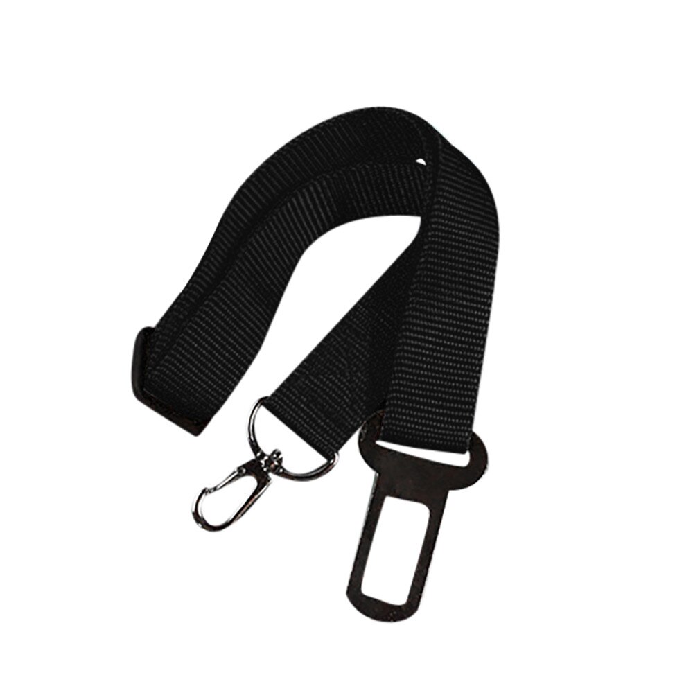 Hond Auto Voertuig Veiligheid Autogordel Verstelbare Restraint Harness Lead Reizen Leash Voor Kleine Grote Hond F521: black