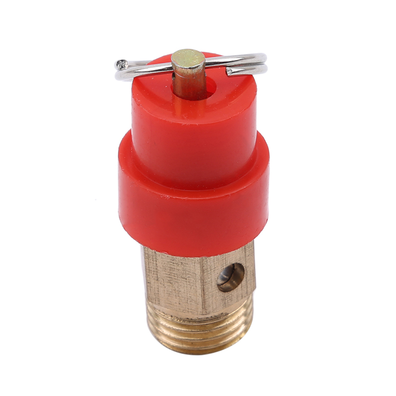 G1/4 Air Compressor Relief Valve Red Hat Hand Pulls The Safety Valve 1.5cm Diameter For Pipes / Pressure Vessels