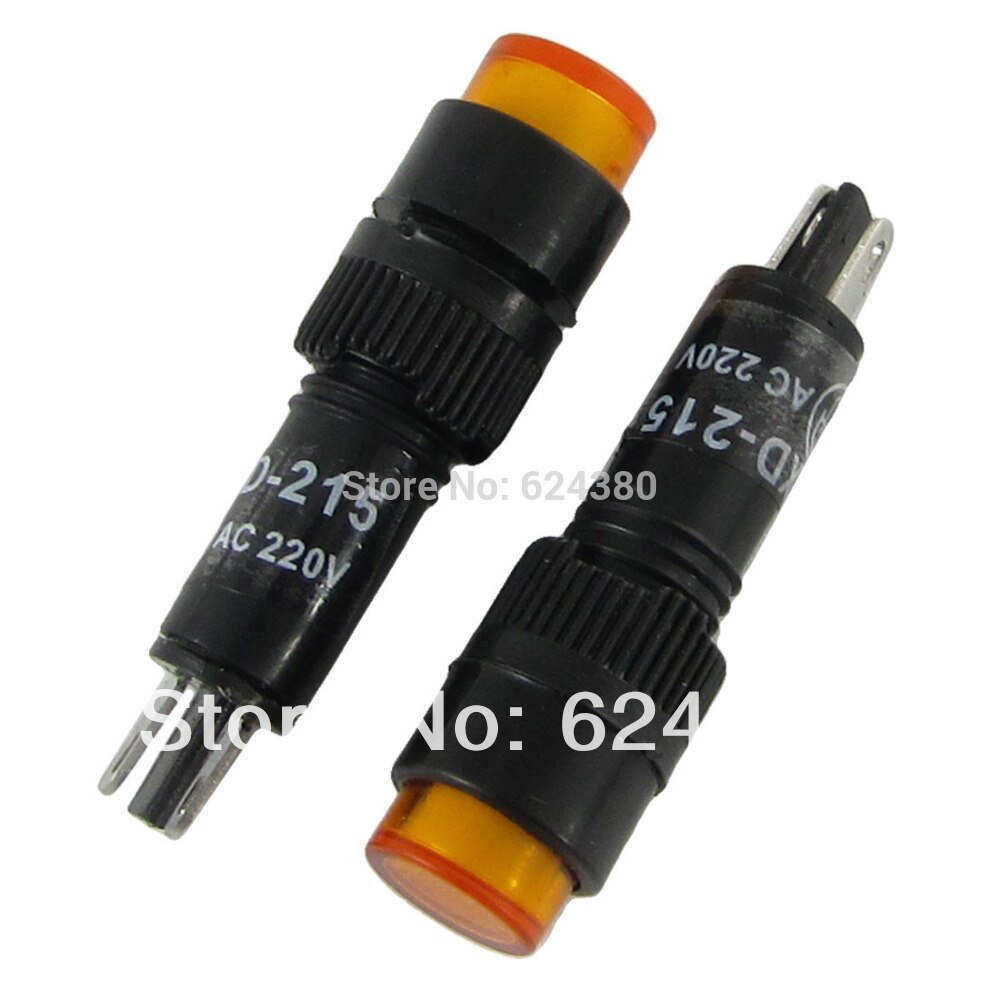10 Stück Signallampen AC 220V – Rot/grün, 7 Mm Bohrungsdurchmesser – Für Schaltschränke, Maschinen & Hausgeräte