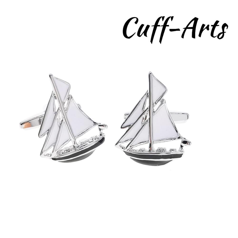 Neue Und Segeln Schiff Manschettenknöpfe Stil für Männer Zubehör durch Cuffarts C10635